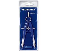 Staedtler Mars Comfort, compasso di precisione con punta intercambiabile, regolabile, diametro massimo di 225 mm, 556 WP 00, blu
