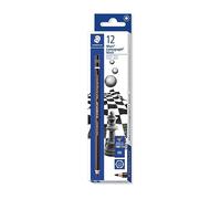Staedtler Mars lumograph Black 100B - Matita grafite HB, 12 Pezzi