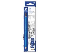 Staedtler Mars Lumograph Matita in Grafite da Disegno Scatola da 12 Pezzi, Blu,