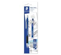 STAEDTLER Mars micro 775 Portamine - 0,7 mm, con gomma | Clip in metallo, zona grip in gomma antiscivolo, mine HB - disegno & scrittura - Art.-Nr. 7757BK25DA