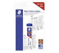 Staedtler Micro Carbon 255 Dispenser di piombo con 40 mine - Mina HB da 05 mm - Riempire le mine singolarmente - Resistenza alla rottura - 90% realizzato con materiali naturali