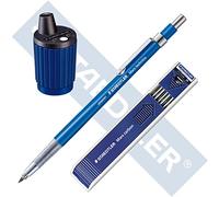 Staedtler Mars Technico 780 C - Matita per mine (alta qualità, con clip in metallo e mina HB, temperamatite integrato, colore fusto) blu