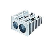 STAEDTLER Mars Temperamatite in Metallo a Doppio Foro, in Acciaio Inox, 1 Pezzo (Confezione da 1)