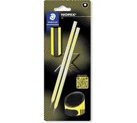 STAEDTLER Matite HB da disegno NORIX per schizzi e scrittura, include 2 matite HB, temperino e gomma in giallo, set da 4, 181 SBK2-1