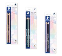 STAEDTLER Matita Noris Jumbo 119 - Set da 2, 2B, triangolare | Ergonomici per bambini, mina da 3,0 mm, resistenti alla rottura, legno FSC - antiscivolo - Codice articolo 119 BK2 PA