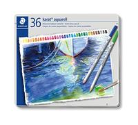 Staedtler - Matite Acquerellabili Utilizzabili Anche a Secco, Matite Colorate Bambini con Mina Morbida, Colori a Matita Luminosi, Set Matite da Disegno per Cancelleria Scuola e Cartoleria - 36 Pezzi