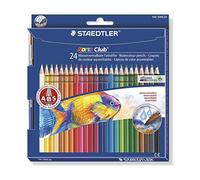 Staedtler Matite Acquerello Noris Club Aquarell, Custodia Cartone Da 24 Pezzi