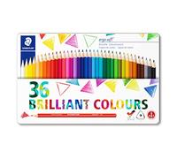 Staedtler - Matite Colorate Altamente Pigmentate, Colori a Matita Facili da Sfumare, Set Matite da Disegno Ideale per Cancelleria Scuola Università Ufficio e Cartoleria, Colori Assortiti - 36 Pezzi