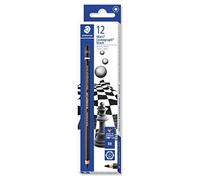 STAEDTLER matite Mars Lumograph Black, nero intenso, confezione da 12 matite da