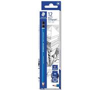 STAEDTLER matite Mars Lumograph, confezione da 12 matite da disegno, gradazione