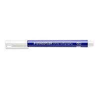 STAEDTLER Metallic Calligraphy 8325-0 - Pennarello con punta calligrafica, larghezza 2,8 mm, coprente su carta chiara e scura, facile da pulire su superfici lisce, 10 penne, colore bianco