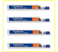 Tubo Staedtler Mars Micro Carbon 250 da 12 Mine in Grafite - Durezza B - Corsa 0,9 mm - Alta Resistenza