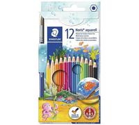 Staedtler Noris Aquarell matite acquerellabili con pennello, confezione da 12 as