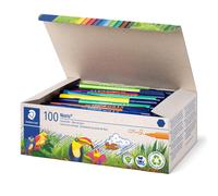 Staedtler Noris Club 326 C100 Fibre-Tip Pens Class Pack in Collapsible Cardboard
