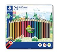 STAEDTLER Noris colour 185 Matite colorate - 24 colori, astuccio metallo