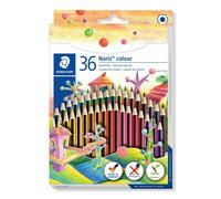 Staedtleler Noris Color 185 Pacchetto di 36 matite esagonali colorate - Prodotte in Wopex - very resistenti - Fonti sostenibili
