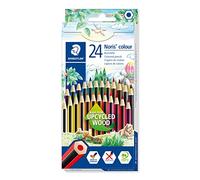 Staedtler Noris Colour - Matite Colorate, Set Matite da Disegno, Colori a Matita per Cancelleria Scuola Università Ufficio e Cartoleria, Matite Triangolari per Bambini - Materiale Scolastico, 24 Pezzi