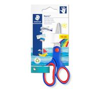Staedtler Noris - Forbici Punta Arrotondata con Impugnatura Ergonomica, Forbici Scuola Elementare e Media con Lame Arrotondate in Acciaio, Forbice Multiuso Ideale per Casa, Ufficio, Hobby e Bricolage