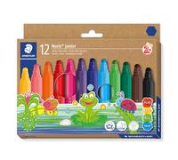 STAEDTLER 329 C12 ST Noris Junior Pennarelli con punta in fibra, colori assortiti