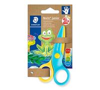 Staedtler Noris Junior 965 40 BK - Forbici di sicurezza per destrorsi per bambini dai 2 anni in su, Blu/Giallo, Confezione da 1