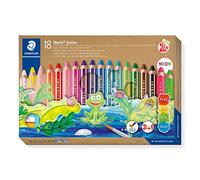 STAEDTLER Noris junior 3-in-1 colouring pencil pack of 18 assorted colours + sha