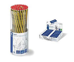 Staedtler Noris Matita Hb2, Confezione Da 50 & Mars Plastic 526 50 Gomma, 65 X 23 X 13 Mm, Confezione Da 20
