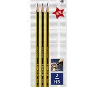 Staedtler noris matita in grafite, mina hb, fusto esagonale giallo e nero (confezione 3 pezzi)