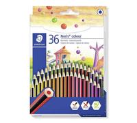 Staedtler Noris Matite colorate colorate tradizionali forma esagonale assortite