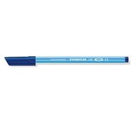 Staedtler Noris®, penna con punta sintetica, colore azzurro, larghezza di tratto di circa 1 mm, lavabile da molti tessuti, confezione da 10 pezzi, 326-30