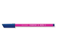 Staedtler Noris®, penna con punta sintetica, colore rosso magenta, larghezza di tratto di circa 1 mm, lavabile da molti tessuti, confezione da 10 pezzi, 326-20