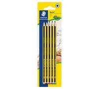 STAEDTLER Noris School 121-S BK5D - Matite in grafite, gradazioni assortite, 2B, B, HB, H, 2H, confezione da 5, colore: nero