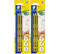 STAEDTLER Noris - Set Matite HB, H e B per Disegno e Scrittura - Ideale per Cancelleria Scuola, Università, Ufficio e Cartoleria - Grafite, Materiale Scolastico - 3 Pezzi (Confezione da 2)