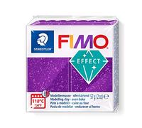 Staedtler© - Pasta modellante FIMO© morbida, 57 g, colore: Lilla glitter
