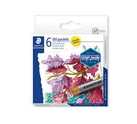 STAEDTLER Pastelli a olio 2420M - Set da 12, metallizzati | Resistenti all’acqua, effetti lucidi, diametro 11 mm - colori assortiti - Codice articolo 2420M C6-C