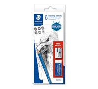 Staedtler Pencil Mars Lumograph 100 set (6)