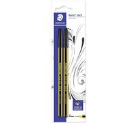 Staedtler penna a sfera blister 2 pz nero medio esagonale