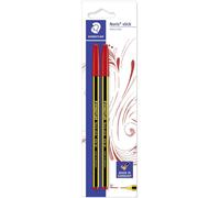 Staedtler Penna a sfera Blister con 2 penne rosse esagonali