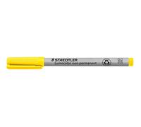 STAEDTLER penna universale Lumocolor non-permanent, colore giallo, punta M da 1.0 mm, confezione da 10, 315-1