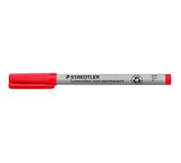 Staedtler Penna Lumocolor 316-2, non permanente, punta F 0,6 mm, rosso, confezione da 10