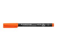 Staedtler penna universale Lumocolor permanent, colore arancione, punta a scalpello B da 1 o 2.5 mm, confezione da 10, 314-4, 10 Pezzi