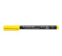 STAEDTLER penna universale Lumocolor permanent, colore giallo, punta a scalpello B da 1.0 o 2.5 mm, confezione da 10, 314-1, 10 Pezzi