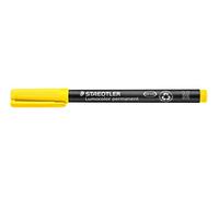 Staedtler penna universale Lumocolor permanent, colore giallo, punta M da 1.0 mm, confezione da 10, 317-1