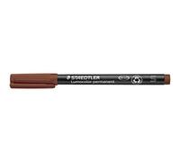 STAEDTLER penna universale Lumocolor permanent, colore marrone, punta S da 0.4 mm, confezione da 10, 313-7