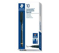 STAEDTLER penna universale Lumocolor permanent special, colore nero, punta F da