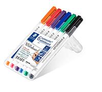 STAEDTLER 301WP6 - Marcatore per lavagna bianca, 1 mm, 6 colori