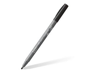 STAEDTLER Pennarelli per calligrafia, pigmento Arts, colore nero chiaro, punta per calligrafia, 2,00 mm, inchiostro pigmentato, impermeabile, 10 pennarelli per lettering a mano in astuccio di cartone,