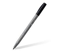 Staedtler Pennarelli pigmento Arts, inchiostro pigmentato di alta qualità, impermeabile, senza lubrificazione, punta rotonda da 1,00 mm, penna a pigmento nera, penna singola, 376-99