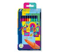 STAEDTLER Pennarelli Triplus Happy, fusto triangolare ergonomico, larghezza line
