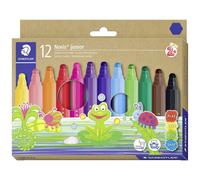 STAEDTLER 329 C12 ST Noris Junior Pennarelli con punta in fibra, colori assortiti