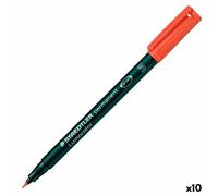 Staedtler Marcatore Permanente Staedtler Lumocolor 313-2 S Rosso (10 Unità) S_03
